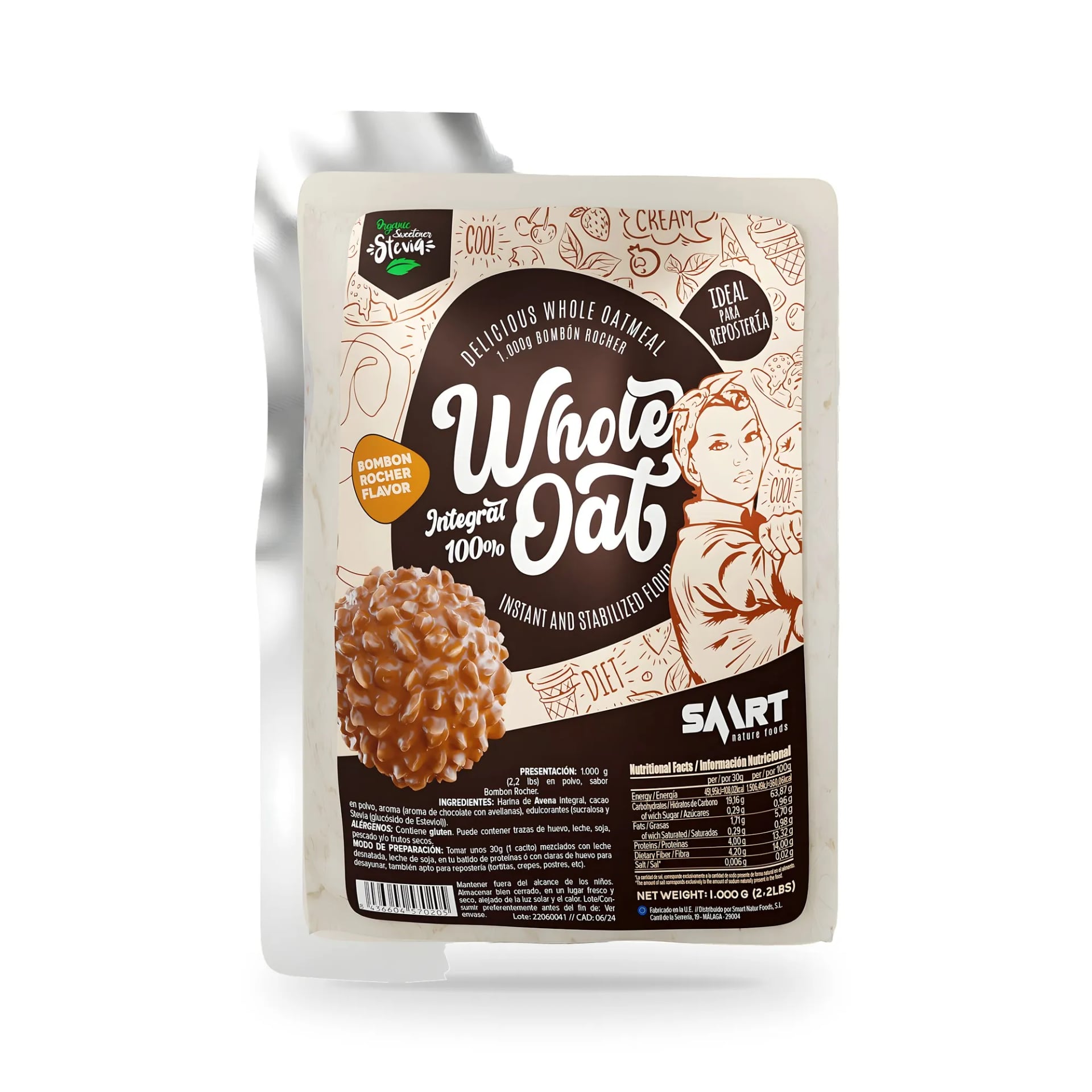 HARINA DE AVENA-BIO ZERO 1 kg